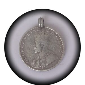1925 Half Rupee King George V British India worth Value Collection - with Locket Ring