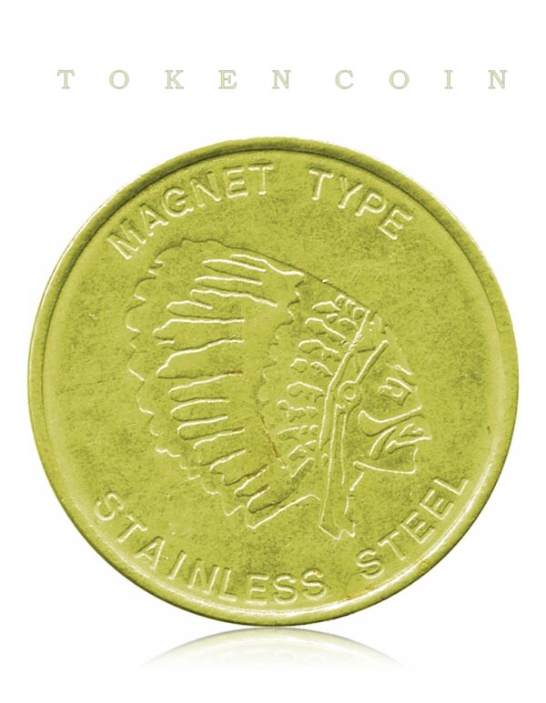 Angalo Red American Token Coin -Rare Magnet Type