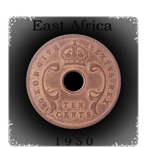 1950 EAST AFRICA, George VI, 10 Cents