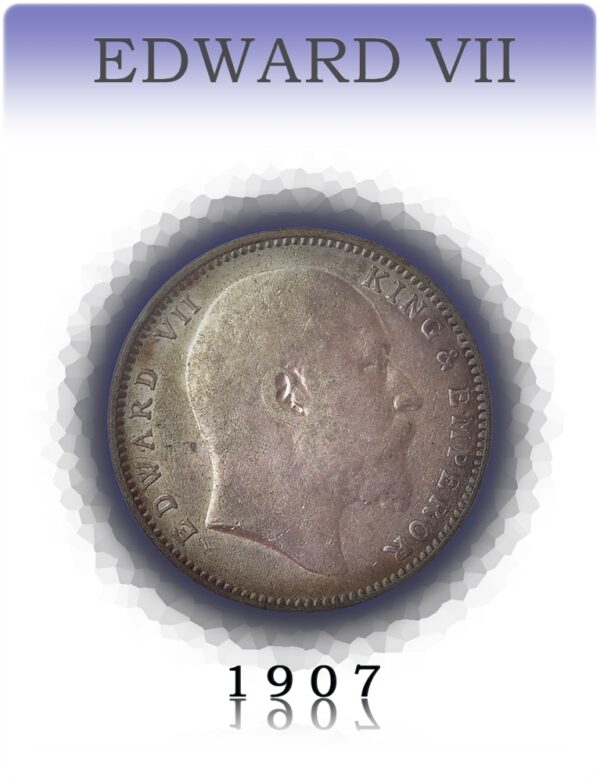 1907 1 Rupee British India King Edward VII