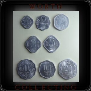1965 1971 1973 1979 1980 1984 1985 1986 1 Paisa 2 Paise 3 Paise 5 Paise 10 Paise 20 Paise