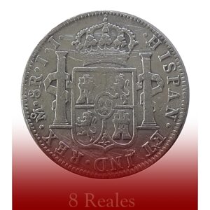 8 Reales 1818, King Fernando VII Silver Coin