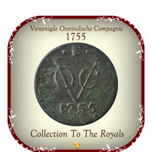 1755 VOC HALF DUIT United East India Company Coin