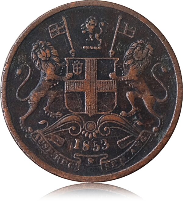 1853 HALF PICE O