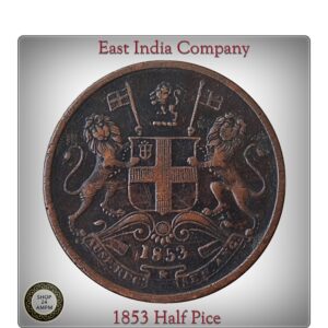 1853 Half Pice East India Company