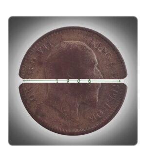 1906 1/2 Half Pice Coin British India King Edward VII