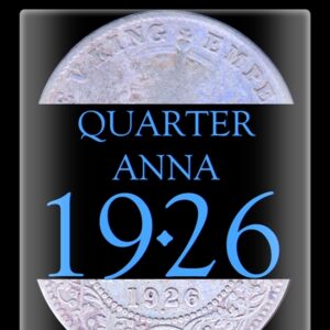 1926 One Quarter Anna Bombay Mint George V