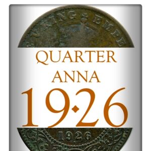 1926 One Quarter Anna Bombay Mint George V