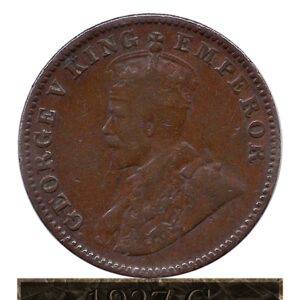 1927 One Quarter Anna Calcutta Mint George V King Emperor