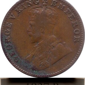 1927 One Quarter Anna George V King Emperor Bombay Mint