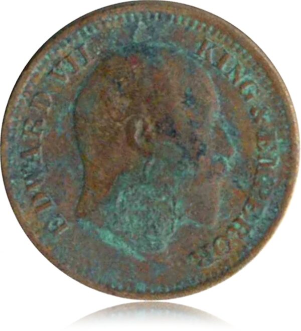 1906 Half Pice Bronze Coin King Edward VII O