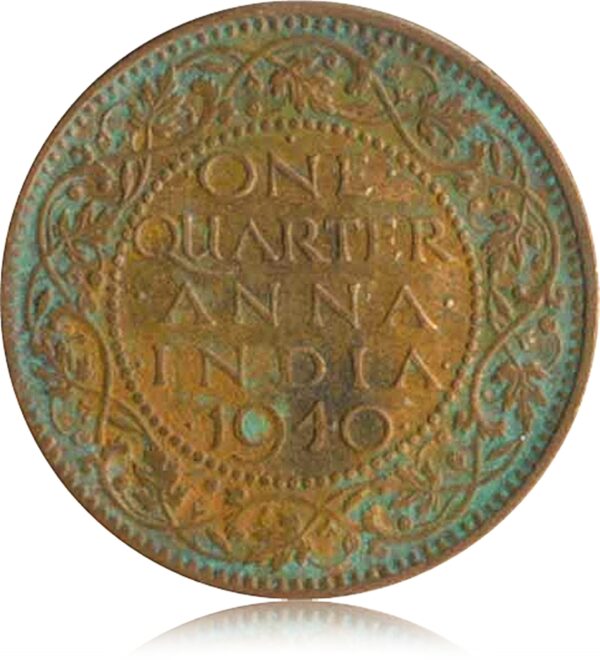 1940 1/4 Quarter Anna British India King George VI R