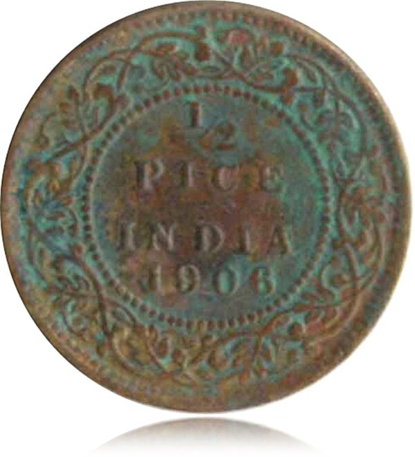 1906 Half Pice Bronze Coin King Edward VII R