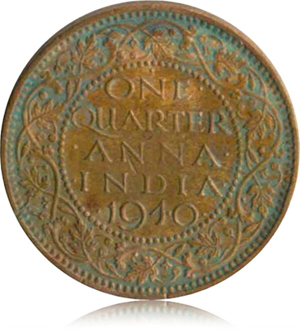 1940 1/4 Quarter Anna British India King George VI R