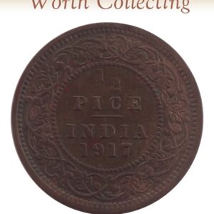 1917 1/2 Pice Coin British India King George V 
