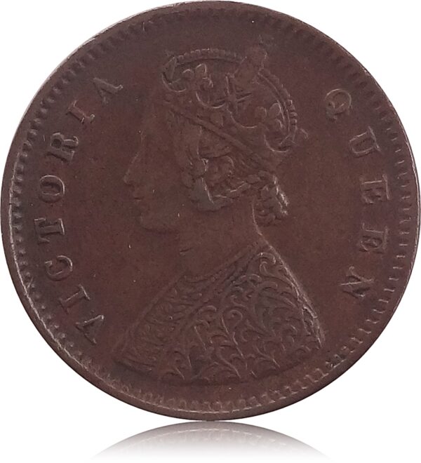 1876  1/12 Twelve Anna British India Queen Victoria O