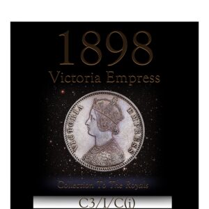 1898 1 Rupee Sliver Coin - Queen Victoria Empress 
