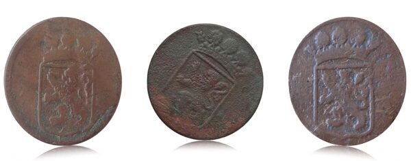 1734 1735 1736  VOC East india Company Set of 3 Coins - Worth Value & Coins - Image 2