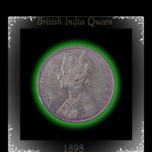 1898 Queen 1 Rupee Sliver Coin - Victoria Empress