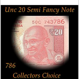 786 Semi Fancy Note sig by Urjit Patel 2017