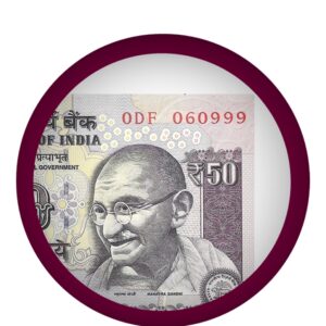 Tripple Ending UNC Note 50 Rupee UNC Note Sign by Raghuram G Rajan 2015