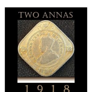 1918 2 Annas King George V Calcutta Mint - Rare Coin Value Worth Collecting
