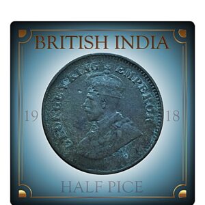 1918 Half Pice King George V Rare Best Found