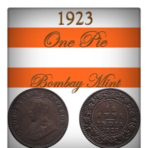 1923 1 by 12 1 PIE British India King George V Bombay Mint - Class Coin - Best Value