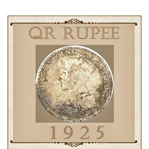 1925 Quarter Rupee King George V