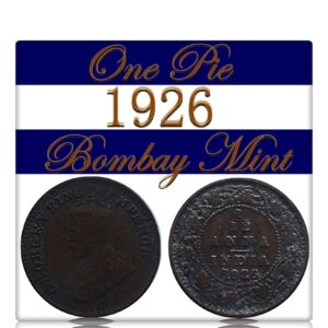 1926 1 by 12 1 PIE British India King George V Bombay Mint - Class Coin - Best Value
