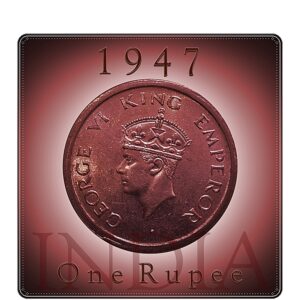 1947 1 Rupee King George VI - Best Value Coin on the Train