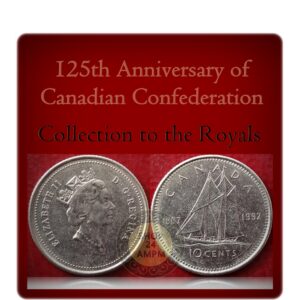1867- 1992 10 Cents Canada Coin Queen Elizabeth II 125th Anniversary