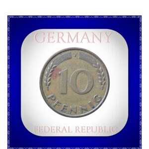 1950 10 Pfennig j mark Deutschland GERMANY FEDERAL REPUBLIC