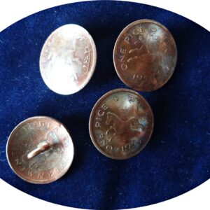 1954 1 pice Horse Galloping Button Coins 4 nos