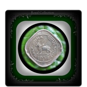 1954 Half Anna Bull Coin Best Value Online