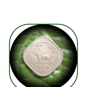 1954 Half Anna Bull Coin Best Value Online