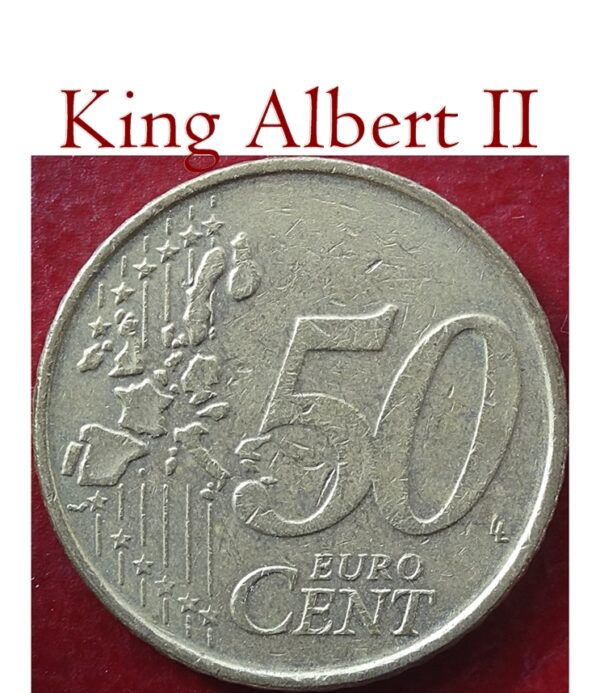 50 Euro Cent 1999- King Albert II Best Coin Value