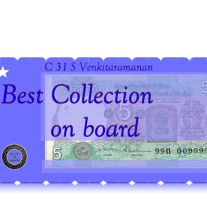 C 31 5 Rupee sig by S Venkitaramanan with Fancy number online best value