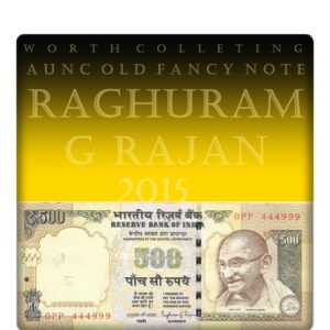 2014 500 Rupee Old Note AUNC worth Value best buy online by Raghuram G Rajan H-- 0PP 444999