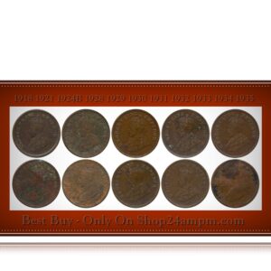 1918 1921 1924B 1928 1929 1930 1931 1932 1933 1934 1935 1 12 ANNA King George V British India Copper Coins- Value worth Collecting- Value worth Collecting