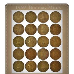 1969 20 Paise Mahatma Gandhi Aluminium Bronze -10 Coins - Worth Collecting