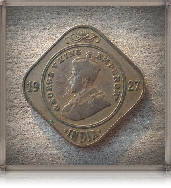 1927 2 Annas British India King George V - Hard to get - Image 2