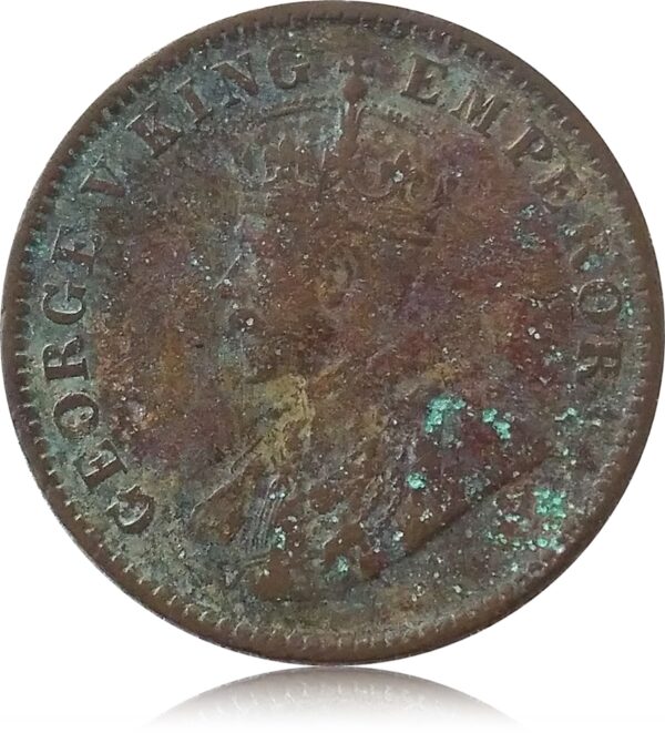1935 1/4 Quarter Anna British India King George V Calcutta Mint - Best Buy - Image 2