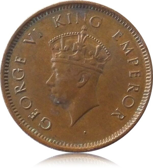 1939 1/4 Quarter Anna British India King George VI Bombay Mint - Worth Buy - Image 2