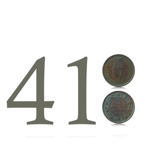 1941  1/12 Anna British India King George VI - Best Value online worth Collecting