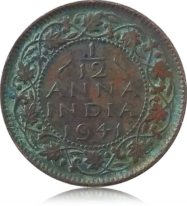 1941  1/12 Anna British India King George VI - Best Value online worth Collecting - Image 3