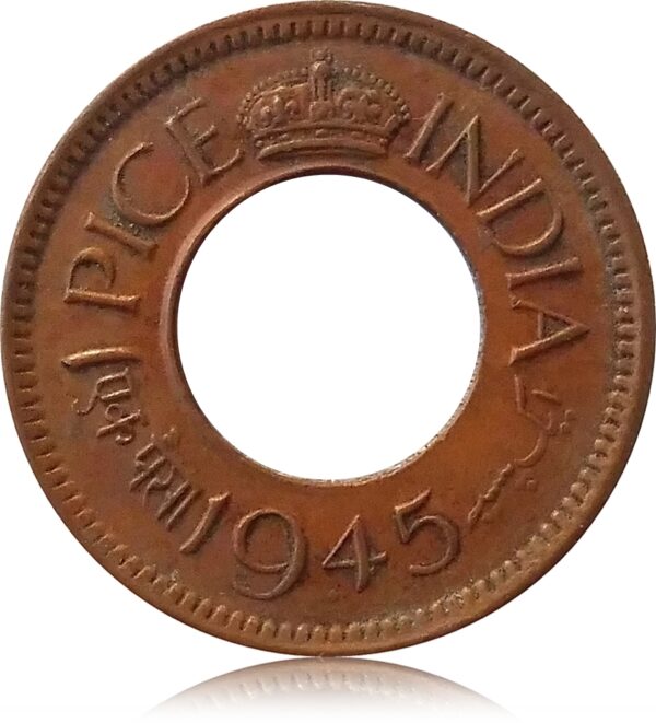 1945 1 pice British India Coin Low Crown Best Online Value - Image 2