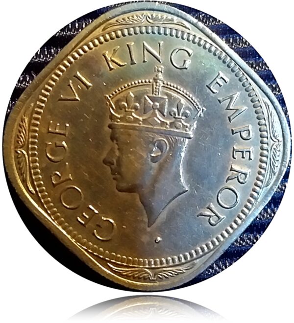 1947 2 annas British India King George VI AUNC Class Collection - Image 2