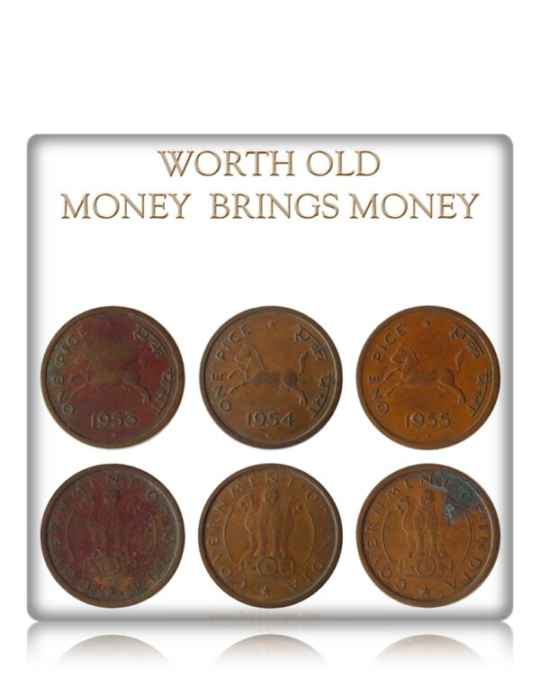 1953 1954 1955 One Pice Galloping Horse Coin Worth - Best Buy u c u get 3 coins