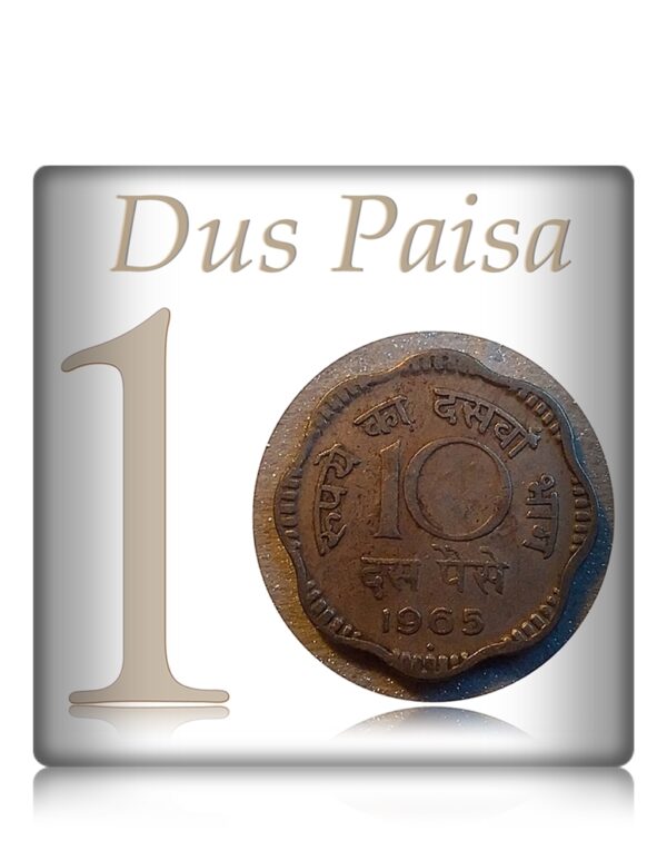 1965 10 Paisa Republic India Copper Nickel coin - Best Buy